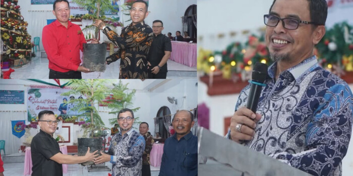 HadBupati dan Wabup Boltara saat menghadiri perayaan Natal Bersama (Foto : Prokopim Pemda Bolmut)